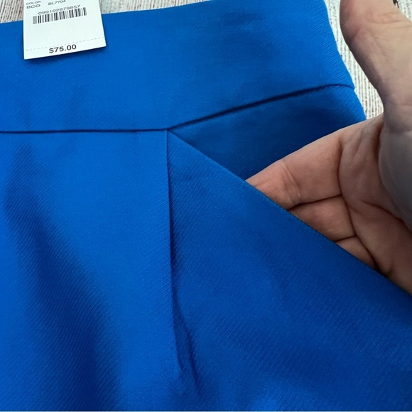J. Crew The Pencil Skirt Blue 0 NWT - Picture 2 of 7